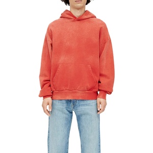 Sudadera Ligera y Cómoda para Hombre, con Capucha, de Forro Polar, Efecto Desgastado, Mezcla de Poliéster/Algodón, Secado Rápido, Resistente al Viento - Product Image 2