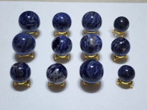 SODALITE Gemstone <b>Sphere</b> Wholesale Crystal Supplies Natural Handmade Waterproof <b>Balls</b> Stones Crystal Amayra Crystals Gujarat - Product Image 5