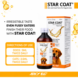 STAR COAT Tonique pour la peau des chiens et des chats 500ml Supplément liquide Omega 3 6 9 Sans céréales Peau saine Pelage brillant Toutes races - Product Image 5