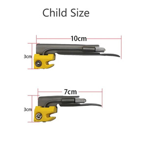 Juego de 5 espátulas médicas con LED para intubación traqueal, espejo oral para anestesia en adultos y niños, laringoscopio directo para animales, herramienta de detección de garganta - Product Image 4