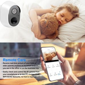 1080P FHD WiFi <b>IP</b> <b>Camera</b> Two-Way Audio Waterproof IP65 Security Surveillance Network Camcorder - Product Image 2