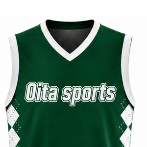 Green White Volleyball Sleeveless Shirt Athletic Team Sports Uniform Top Match Training Performance Wear Competition Apparel - Product Image 5