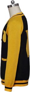 Edgy Breathable V Neck <b>Cardigan</b> <b>Men</b>’s Knitted Varsity Striped Sweater Button Up <b>Cardigan</b> for Youth Fashion USA - Product Image 2