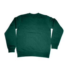 Sweat-shirt vert à col rond pour homme, coupe classique, pull en tricot, style décontracté, couleur unie, haut à manches longues - Product Image 2