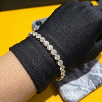 Bracelet tennis de luxe en or massif 14 carats avec diamant brillant de laboratoire de 13,17 carats, certifié IGI, 6,5 pouces, solitaire, cadeau raffiné