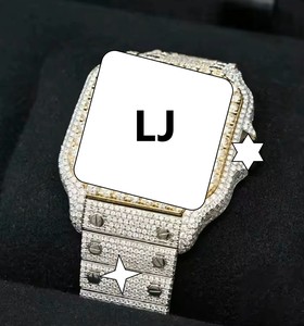 ผ่านเครื่องทดสอบเพชรนาฬิกาผู้ชายทำจากสเตนเลสสตีลหรูหราฮิปฮอปเท่ๆพร้อมกลไกการเคลื่อนที่ของหน้าปัดเข็มชี้ - Product Image 3