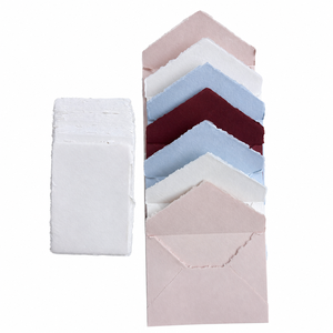 Luxury <b>A6</b> Deckle Edge <b>Cards</b> and Envelopes Set for Wedding Invitations Stationery and Calligraphy Writing - Product Image 1