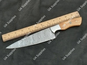 Couteau de Chef Damas Forgé à la Main de Qualité Supérieure, Lame à Motifs de Haute Qualité, Manche en Bois d'Olivier, Couteau de Cuisine Tranchant, Vente en Gros, ODM - Product Image 2