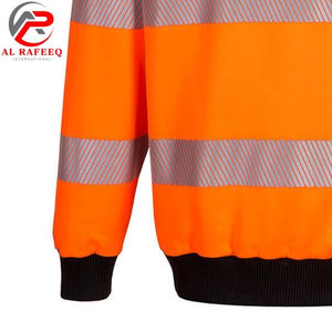 Sweat-shirt à col rond réfléchissant haute visibilité pour hommes et femmes, en polaire, hiver 2026, prix abordable, vente en gros - Product Image 6