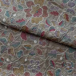 Malty embroidery <b>fabric</b> textile <b>fabrics</b> lace <b>fabric</b> organza <b>fabric</b> for fashion brands apparel sourcing wholesale bulk export buy - Product Image 3