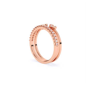 JEWELLERY PLANET IFJR-540 Anillo de Diamante Cultivado en Laboratorio con Certificado IGI, Oro Rosa de 9K, Corte Brillante, Joyería Clásica de Compromiso Unisex - Product Image 3
