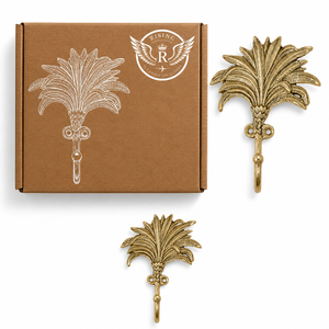 Hot Selling Vintage Handmade Botanical Leaf Luxury Nature Inspired Metal <b>Wall</b> Hook Coat Organizer Decorative Entryway Bathroom - Product Image 2