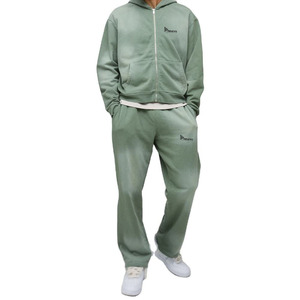 ชุดวอร์มผู้ชายแบบมีฮู้ดสำหรับฤดูหนาว ผ้าฝ้ายเฟรนช์เทอร์รี่ 100% แบบ 2 ชิ้น ดีไซน์พิมพ์ลายดิจิทัลตามสั่ง สำหรับใส่ลำลอง - Product Image 5