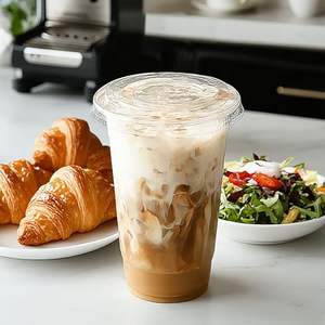 แก้วเย็น PET/PLA ขนาด 24 ออนซ์ 50 ใบ  แบบใช้แล้วทิ้ง ป้องกันการรั่วซึม ปลอดสาร BPA ปลอดสาร PFAS เป็นมิตรกับสิ่งแวดล้อม ย่อยสลายได้ รีไซเคิลได้ ใช้กับช่องแช่แข็งได้ - Product Image 3