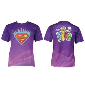 T-Shirt personnalisé 100% Polyester, uniforme OEM, Design complet imprimé, course à pied, Sport, séchage rapide - Product Image 3