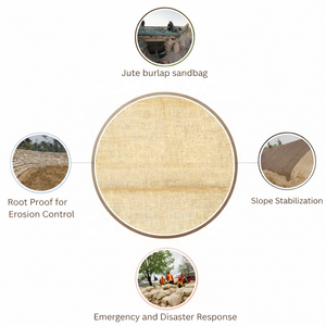 Sacs en jute traités anti-pourriture écologiques, robustes et biodégradables pour l'aménagement paysager, l'agriculture et la construction - Product Image 3