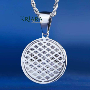 Colgante con Rostro de Jack Skellington, Plata 925, Bañado en Rodio, Diamante Cultivado en Laboratorio, Cristal, Estilo Hiphop, Unisex, Uso Diario - Product Image 3