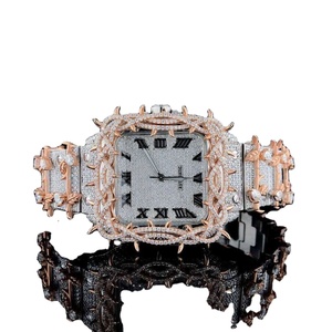 Moissanite Thorn Luxury Fashion Iced Out Hip Hop Montre mécanique automatique en acier inoxydable avec verre saphir pour unisexe - Product Image 1