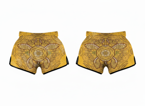 Shorts de sport pour hommes Muay Thai, vintage, imprimés sur mesure, avec logo personnalisé par sublimation, pour entraînement de boxe, kickboxing, MMA, gym. - Product Image 4