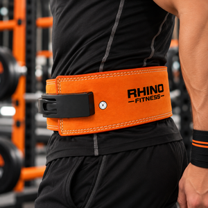 Cinturón de Levantamiento de Pesas de Neopreno de Alta Calidad Rhino Fitness, Soporte Lumbar Ajustable Envolvente para Adultos - Product Image 3