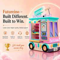 Máquina Expendedora de Helados Comercial, Robot Inteligente, Construcción de Acero Inoxidable, Pantalla Táctil, Monitoreo Remoto