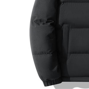 Chaqueta Acolchada con Capucha y Cuello Alto Personalizada para Hombre, Chaqueta de Invierno Cálida y Acolchada de Poliéster Premium de Secado Rápido, Estilo Urbano Informal para Exteriores, OEM - Product Image 2