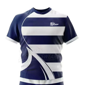 Tenue de rugby robuste et respirante pour joueurs adultes et jeunes, design sublimé, vêtements de sport d'équipe - Product Image 3