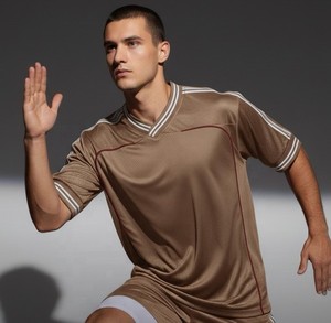 Conjunto de Uniforme de Fútbol Deportivo Personalizado para Otoño, Transpirable, Resistente al Viento, de Secado Rápido, Diseño Sólido 2 en 1, Ropa Deportiva para Equipos OEM - Product Image 6