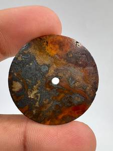 Cadran de montre en pierre précieuse naturelle Œil de tigre A K Gems, 32,5 mm, coupe plate ronde de 0,70 mm, trou central de 2 mm, personnalisé, qualité supérieure - Product Image 3