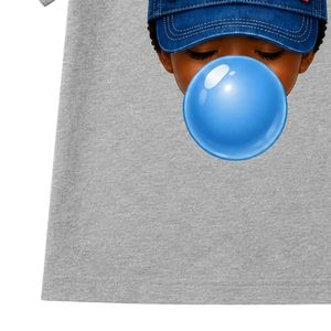เสื้อยืดแขนสั้นเด็กเล็กสีเทาเฮเทอร์พร้อมหมวก และเสื้อยืดคอกลมพิมพ์ลายฟองสบู่ น้ำหนักเบา สวมใส่สบายทุกวัน สำหรับเด็กผู้ชาย - Product Image 6