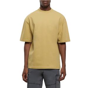 Camiseta Personalizada para Hombre, Hombros Caídos, Oversize, Transpirable, de Secado Rápido, Lona de Poliéster/Algodón, Venta al por Mayor, Color Personalizado - Product Image 2