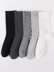 Premium Daily <b>Socks</b> Flexible Knit Design Comfortable Material Casual Foot Apparel Essential Clothing Item - Product Image 5
