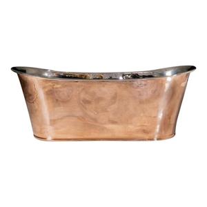 Bañera de Cobre Sólido Hecha a Mano, Elegante y de Primera Calidad, para una Decoración de Baño de Lujo y una Experiencia de Spa Relajante - Product Image 1