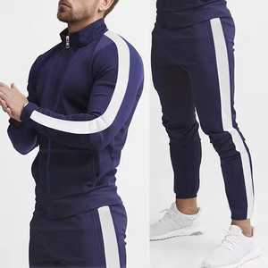 Men Yellow Solid Tracksuit Set Full <b>Zip</b> Stand Collar Side <b>Pockets</b> Sporty Style Winter Wear Regular Fit Lightweight Breathable - Product Image 3