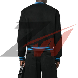 Chaqueta Varsity de Moda para Hombre, Talla Grande, Personalizada, de Alta Calidad, con Cuello de Lana y Cierre de Cremallera - Product Image 1