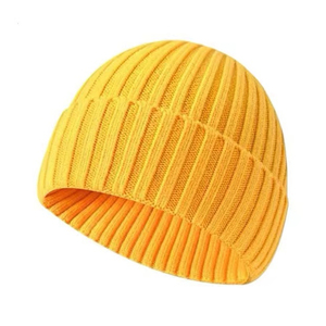 Solid Pattern Customizable High Quality Waterproof Beanie Cap for <b>Men</b>-Beach & Travel Ready Stylish <b>Winter</b> <b>Hat</b> - Product Image 2