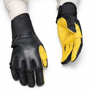 Guantes de bateo de béisbol de Venta caliente con material de poliéster/algodón y cierre de gancho y bucle Precio de puño largo/corto - Product Image 5