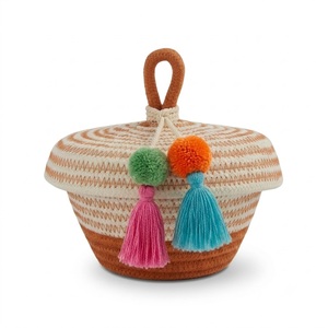 Handmade Cotton Gift Box with Traditional Style Decorative Cotton Nice Design Gift Box for Gergean Garangao Festival - Product Image 5