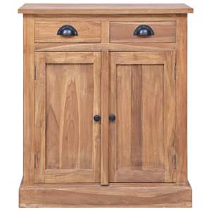 Armoire latérale en teck massif 25,6''x11,8''x29,5'' - Buffet en teck massif - Product Image 2