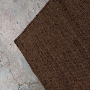Handmade Brown Solid Jute Area Rug Rectangle Braided Non Slip Living Room Floor Carpet Natural Fiber Woven Traditional Style - Product Image 5