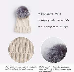 Bonnet en tricot de soie satinée personnalisé pour femme, broderie crochet, hiver, design élégant, doux et confortable - Product Image 4