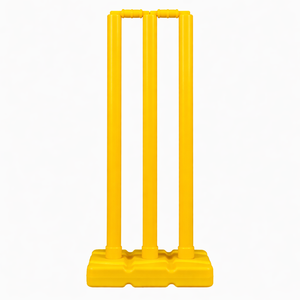 Stumps de cricket en plastique, 3 stumps, 2 bails, épaisseur personnalisable, matériau et couleur de haute qualité selon les normes internationales - Product Image 2