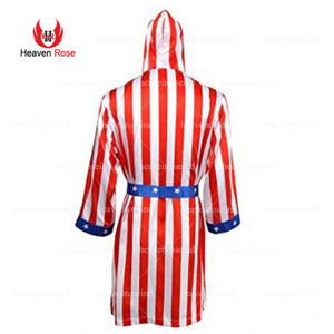 Bata de Boxeo Personalizada de Satén Sublimado, Ligera y Profesional, para Entrada de Luchadores, con Logotipo Personalizado - Product Image 3