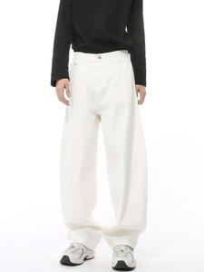 Jeans baggy, style ample, pantalon en denim, tissu doux, coupe confortable pour hommes et femmes - Product Image 3