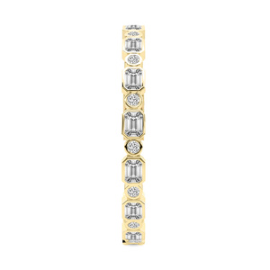 Igi Certified Handmade Jewellery 18k <b>SOLID</b> <b>Gold</b> Bracelet Amalthea Emerald And Round Lab Diamond Tennis Bracelet For Women Wear - Product Image 4