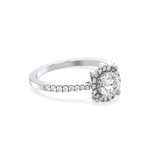 REYES Customized 14K Solid Gold 1.07 Carat HPHT CVD Lab Grown Diamond Engagement Solitaire <b>Ring</b> For Women Fine Jewelry - Product Image 3