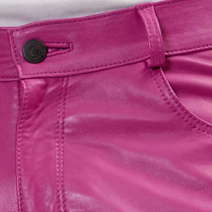Luxury Top Grain Genuine Leather <b>Trousers</b> Custom Logo Wholesale Supplier High End Luxury Cowhide Leather Pants Men Motorcycle - Product Image 6