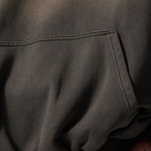 High Quality Cotton Oversize Men's Acid Wash Hoodies <b>Thick</b> <b>Fleece</b> Drop Shoulder Plain Blank Custom Men Hoodies Manufacturer - Product Image 6