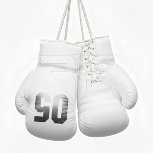 Gants de boxe professionnels en cuir de qualité supérieure 12 oz, MMA, Muay Thai, entraînement de combat, respirants, anti-humidité, fermeture à boucle et crochet - Product Image 2