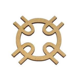 Dessous de verres en bois de Chakra du premier œil, ensemble pour la cuisine - Product Image 5